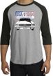 Ford Mustang Raglan Shirt USA 1964 Country Heather Grey/Black T-Shirt