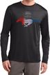 Ford Mustang Red White and Blue Dry Wicking Long Sleeve