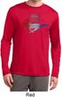 Ford Mustang Red White and Blue Dry Wicking Long Sleeve