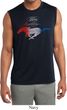 Ford Mustang Red White and Blue Dry Wicking Sleeveless Shirt