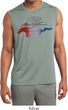 Ford Mustang Red White and Blue Dry Wicking Sleeveless Shirt