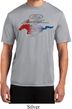 Ford Mustang Red White and Blue Dry Wicking T-shirt