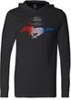 Ford Mustang Red White and Blue Lightweight Hoodie