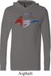Ford Mustang Red White and Blue Lightweight Hoodie