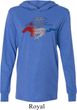 Ford Mustang Red White and Blue Lightweight Hoodie
