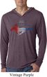 Ford Mustang Red White and Blue Lightweight Hoodie Tee
