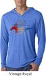 Ford Mustang Red White and Blue Lightweight Hoodie Tee