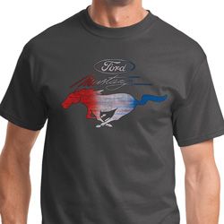 Ford Mustang Red White and Blue Mens Shirts