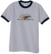 Ford Mustang Ringer T-shirt - Make It My Grill Heather Grey/Black Tee