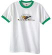 Ford Mustang Ringer T-shirt - Make It My Grill White/Kelly Green Tee