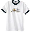 Ford Mustang Ringer T-shirt - Make It My Mustang Grill White/Black Tee