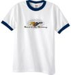 Ford Mustang Ringer T-shirt - Make It My Mustang Grill White/Navy Tee