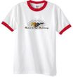 Ford Mustang Ringer T-shirt - Make It My Mustang Grill White/Red Tee