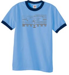 Ford Mustang Ringer T-shirts Legend Honeycomb Grille Adult Shirts