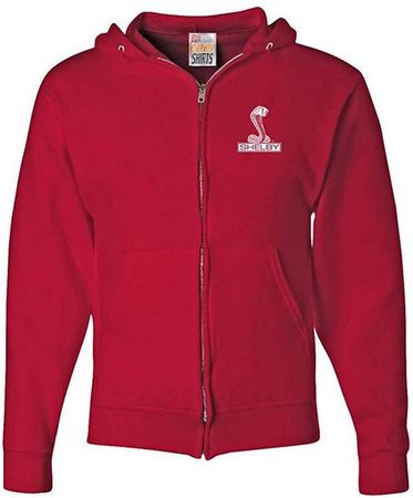 Ford Mustang Shelby Cobra Full Zip Hoodie (Chest Print)
