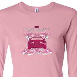 Ford Mustang Shirt Girls Run Wild Ladies Long Sleeve Tee T-Shirt
