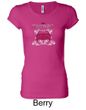 Ford Mustang Shirt Girls Run Wild Ladies Longer Length Tee T-Shirt