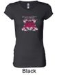 Ford Mustang Shirt Girls Run Wild Ladies Longer Length Tee T-Shirt