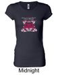 Ford Mustang Shirt Girls Run Wild Ladies Longer Length Tee T-Shirt