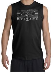 Ford Mustang Shirt Legend Honeycomb Grille Black Muscle Shirt