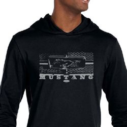 Ford Mustang Shirt Legend Honeycomb Grille Lightweight Hoodie Tee