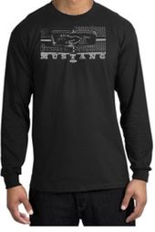 Ford Mustang Shirt Legend Honeycomb Grille Long Sleeve Tee Black Ford Mustang Shirt Legend Honeycomb Grille Long Sleeve Tee Black