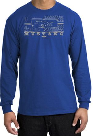 Ford Mustang Shirt Legend Honeycomb Grille Royal Shirt