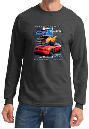 Ford Mustang Shirt The Legend Lives Long Sleeve Shirt