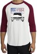 Ford Mustang Shirt USA 1964 Country Raglan Tee White/Cardinal