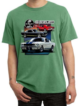 Ford Mustang Shirt Various Shelby Mens Pigment Dyed Tee T-Shirt