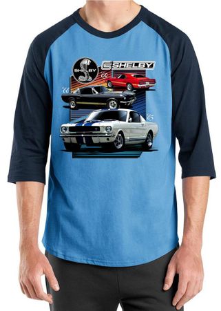 Ford Mustang Shirt Various Shelby Mens Raglan Tee T-Shirt