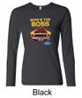 Ford Mustang Shirt Who's The Boss 302 Ladies Long Sleeve Tee T-Shirt