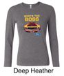Ford Mustang Shirt Who's The Boss 302 Ladies Long Sleeve Tee T-Shirt