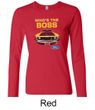 Ford Mustang Shirt Who's The Boss 302 Ladies Long Sleeve Tee T-Shirt