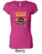 Ford Mustang Shirt Who's The Boss 302 Ladies Longer Length Tee T-Shirt