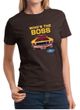 Ford Mustang Shirt Who's The Boss 302 Ladies Tee T-Shirt
