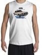 Ford Mustang Shooter Shirt - Horsepower Adult White Muscle Shirt