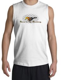 Ford Mustang Shooter Shirt - Make It My Grill Adult White Muscle Shirt Ford Mustang Shooter Shirt - Make It My Grill Adult White Muscle Shirt