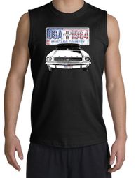 Ford Mustang Shooter Shirt - USA 1964 Country Adult Black Muscle Shirt Ford Mustang Shooter Shirt - USA 1964 Country Adult Black Muscle Shirt