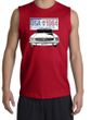 Ford Mustang Shooter Shirt - USA 1964 Country Adult Red Muscle Shirt