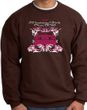 Ford Mustang Sweatshirt - Girls Run Wild Adult Brown Sweat Shirt