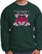 Ford Mustang Sweatshirt - Girls Run Wild Adult Dark Green Sweat Shirt