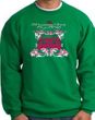 Ford Mustang Sweatshirt - Girls Run Wild Adult Kelly Green Sweat Shirt
