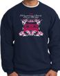 Ford Mustang Sweatshirt - Girls Run Wild Adult Navy Sweat Shirt