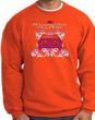 Ford Mustang Sweatshirt - Girls Run Wild Adult Orange Sweat Shirt