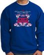 Ford Mustang Sweatshirt - Girls Run Wild Adult Royal Sweat Shirt