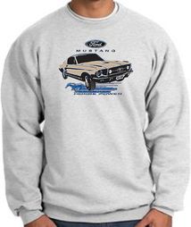 Ford Mustang Sweatshirt - Horsepower Adult Ash Sweat Shirt