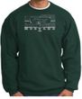 Ford Mustang Sweatshirt Legend Honeycomb Grille Dark Green Sweat Shirt