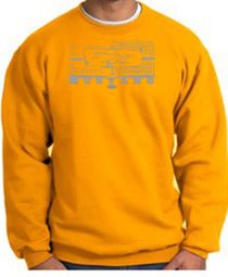 Ford Mustang Sweatshirt Legend Honeycomb Grille Gold Sweat Shirt Ford Mustang Sweatshirt Legend Honeycomb Grille Gold Sweat Shirt