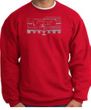 Ford Mustang Sweatshirt Legend Honeycomb Grille Red Sweat Shirt